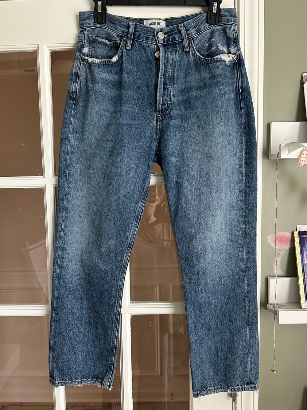 Agolde hi rise straight jean